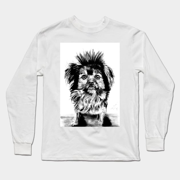 Kobi the wonder dog Long Sleeve T-Shirt by AllansArts